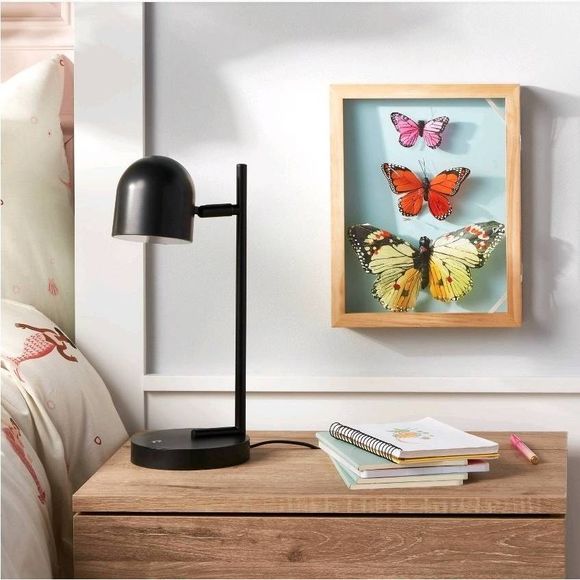 PillowFort Matte Black Desk Lamp - Picture 3 of 5